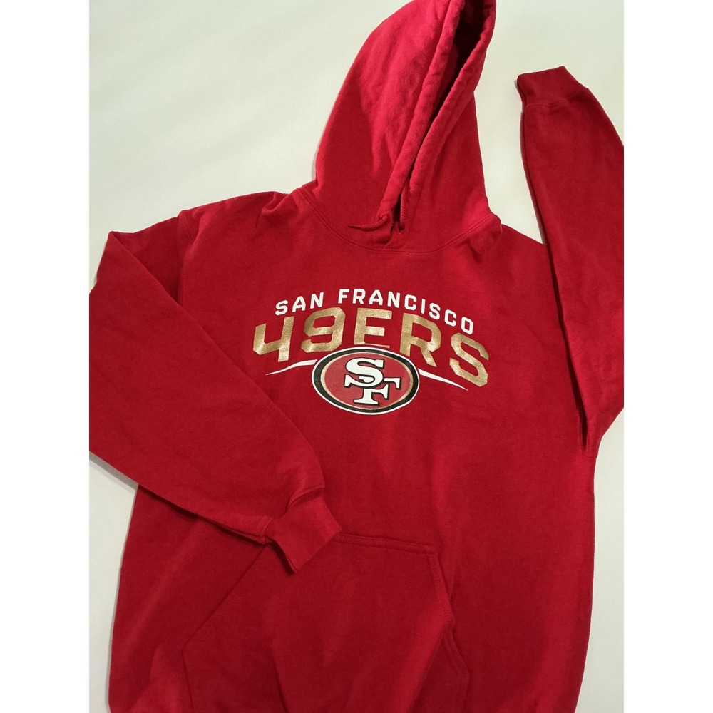 NFL San Francisco 49ers Red Pullover Hoodie Sweatshirt Men's M